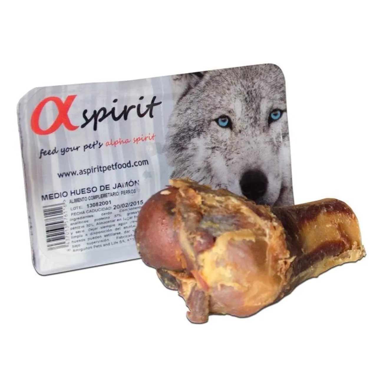 Alpha Spirit Trainingssnacks Für Hunde | Trainersnacks- Schinkenknochen für Hunde halb