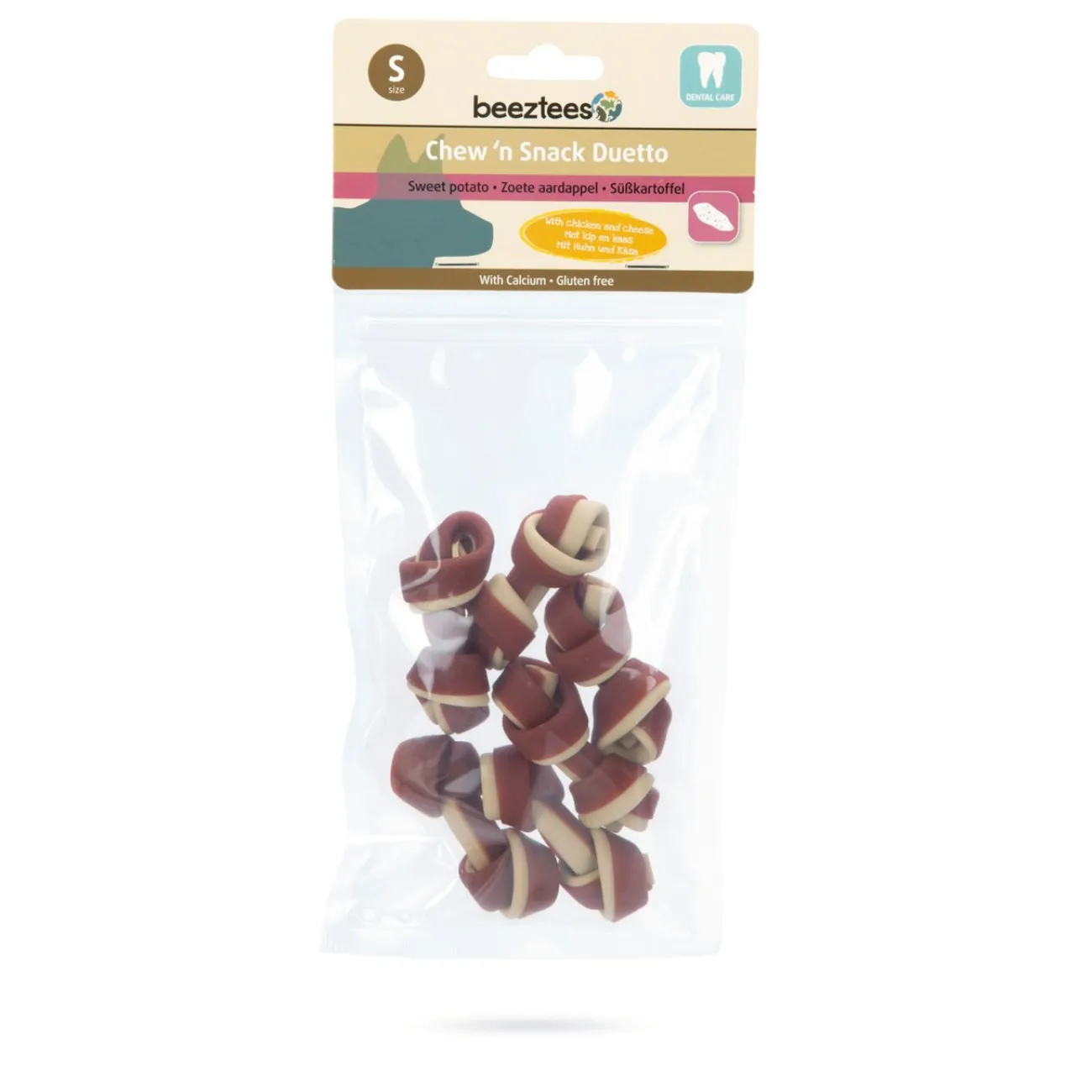 Beeztees Trainingssnacks Für Hunde | Trainersnacks- Chew'n Snack Duetto mit Süßkartoffel