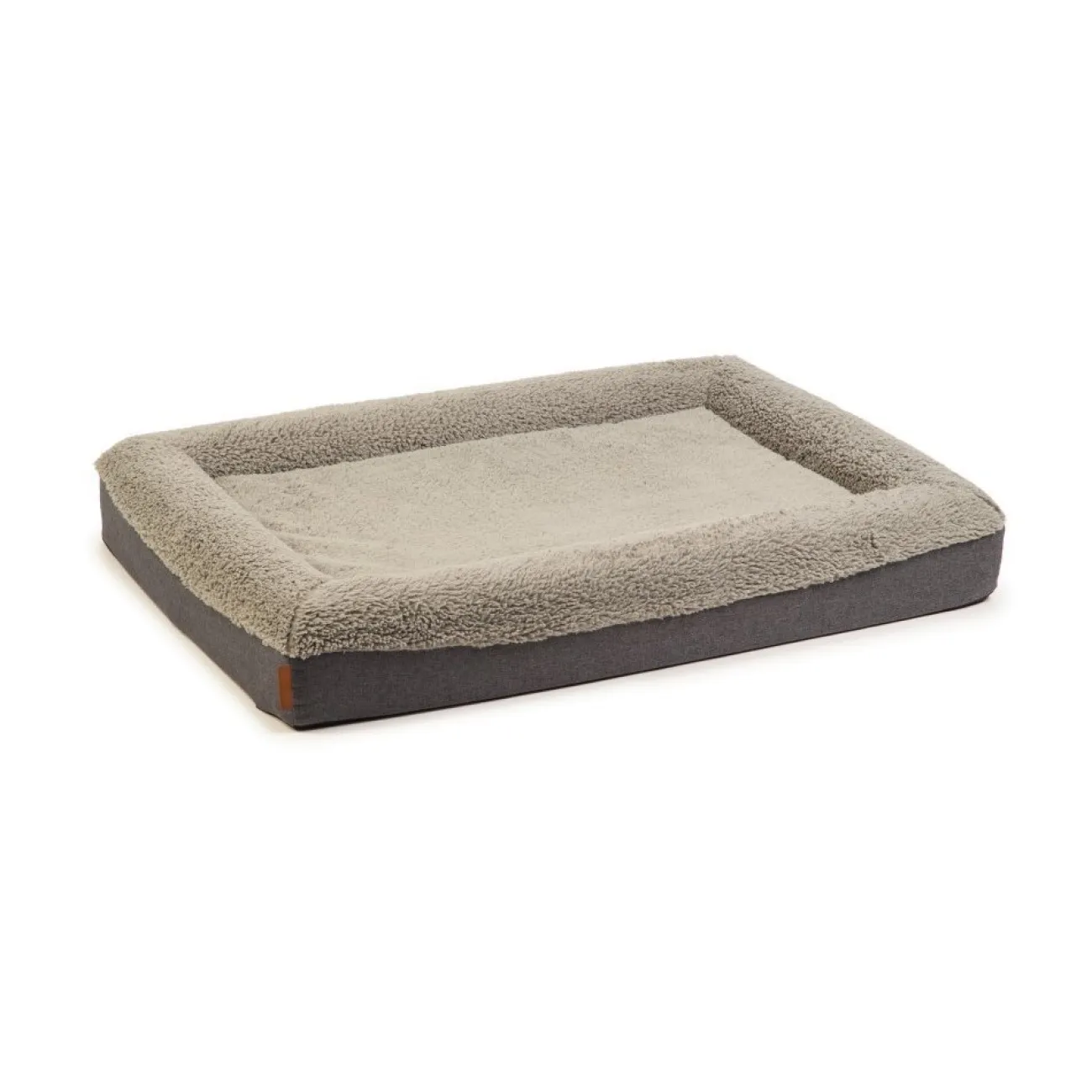 Beeztees Hundeschlafplätze | Hundeschlafplätze- Memoryfoam Liegekissen Yura für Hunde grau