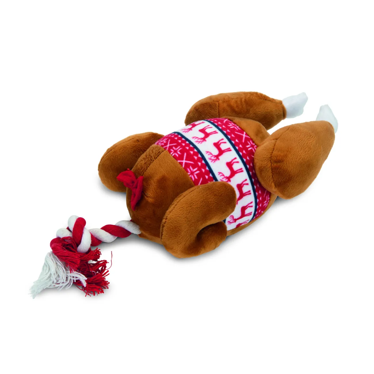 Beeztees Wasserspielzeug | Hundebälle- Plüschspielzeug für Hunde Weihnachten Truthahn braun