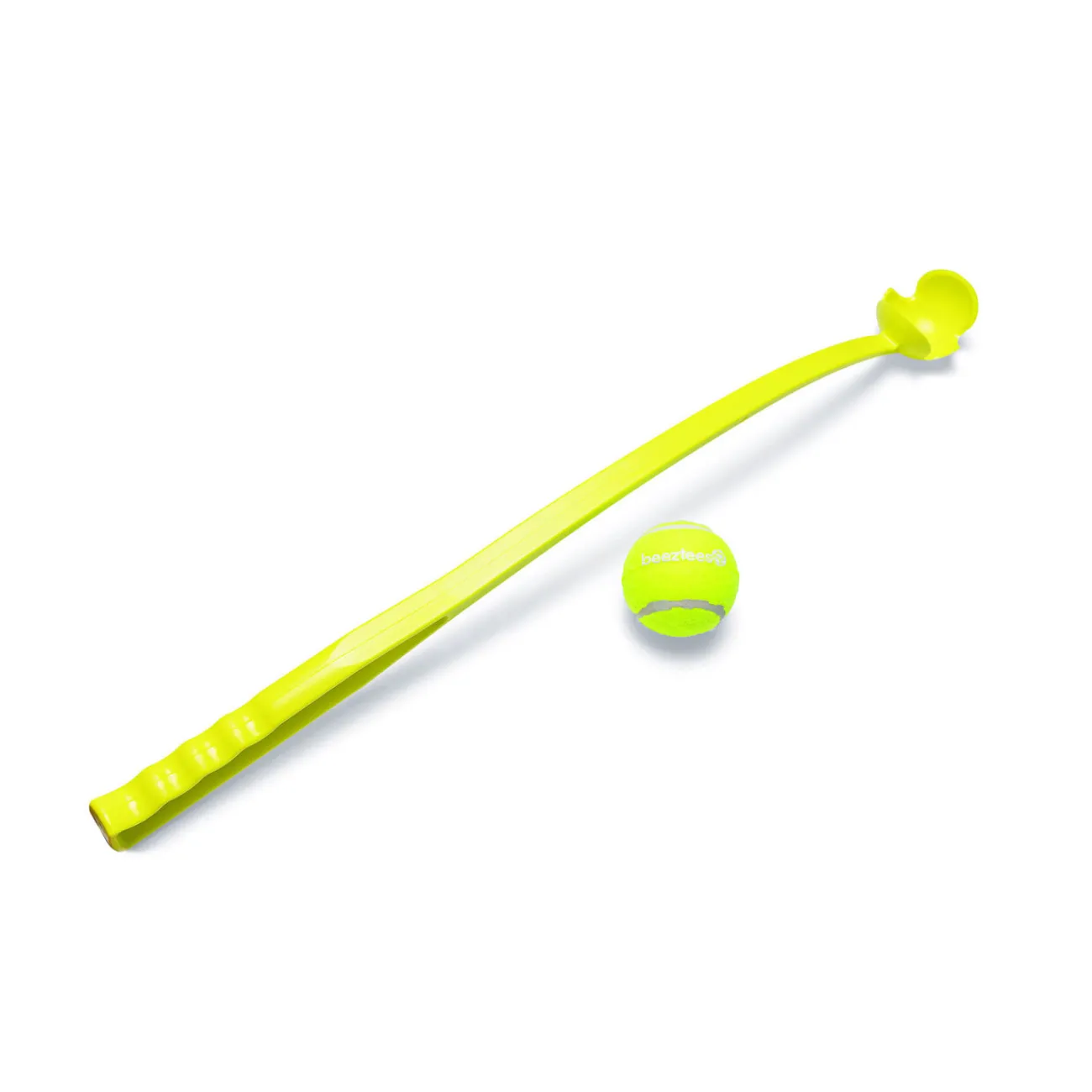 Beeztees Wasserspielzeug | Hundebälle- Tennisball-Launcher gelb