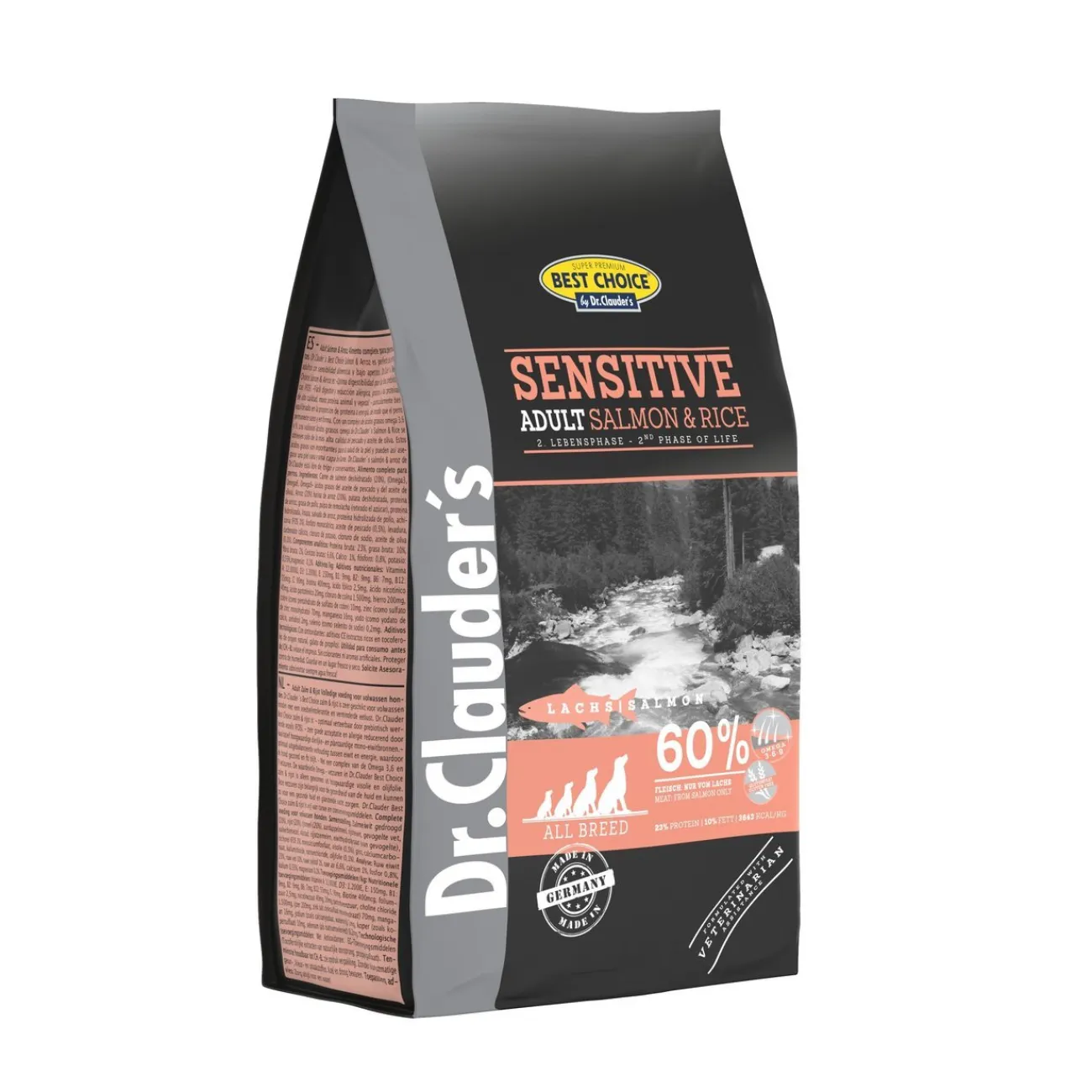 Best Choice Hundefutter- Sensitive Adult Lachs & Reis