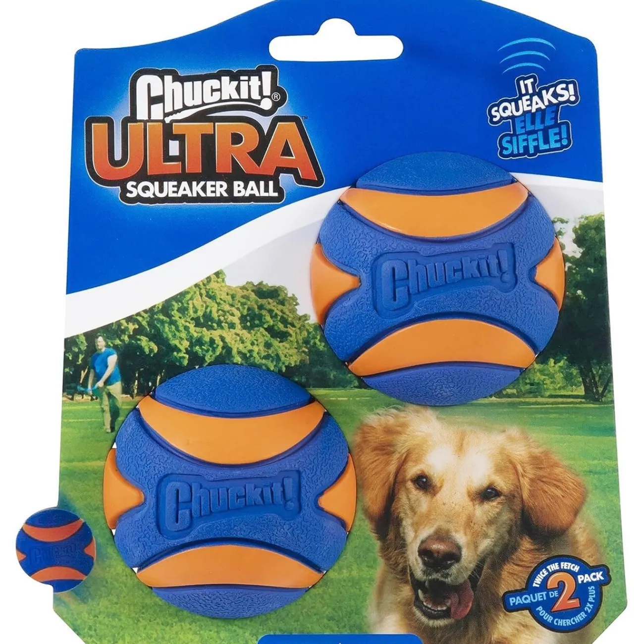 Chuckit Sale Im Hundeshop | Wasserspielzeug-! Ultra Squeaker Ball blau