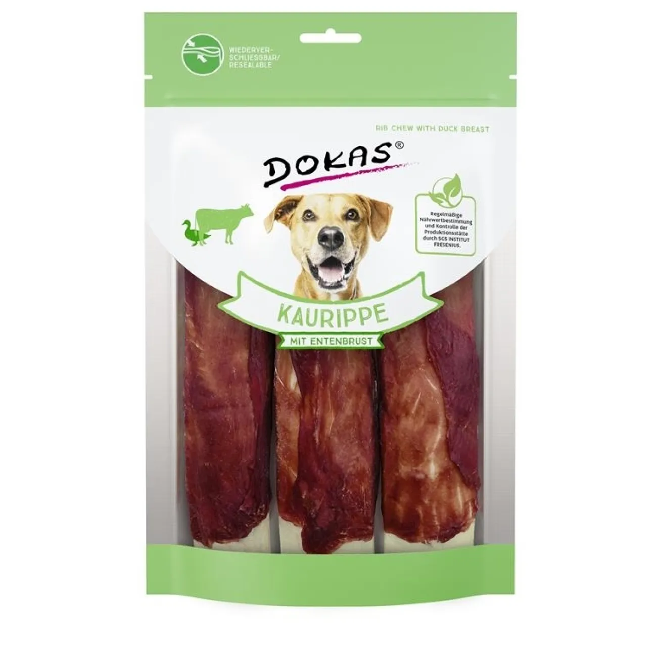 Dokas Trainingssnacks Für Hunde | Trainersnacks- Kaurippe mit Entenbrustfilet für Hunde