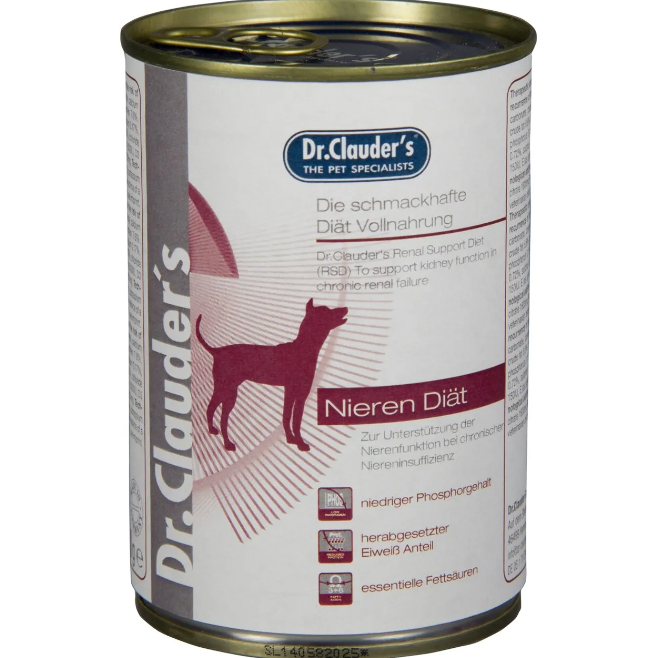 Dr. Clauders Hundefutter- Diät Hundefutter RSD Nierendiät