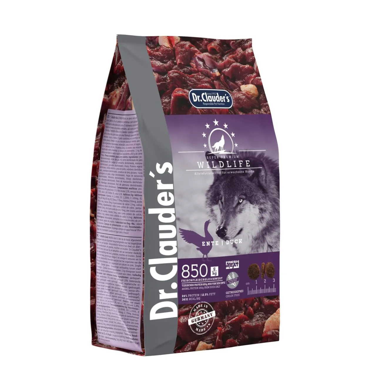 Dr. Clauders Hundefutter- Dog Wildlife Ente