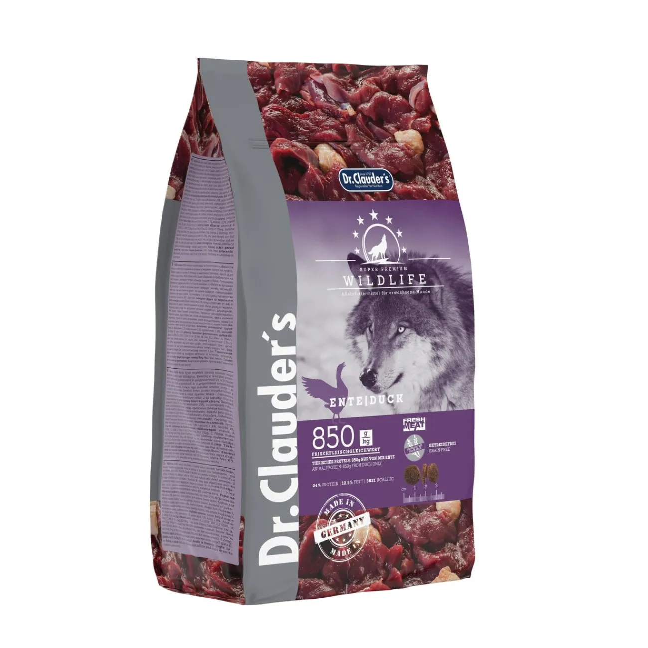 Dr. Clauders Hundefutter- Dog Wildlife Ente