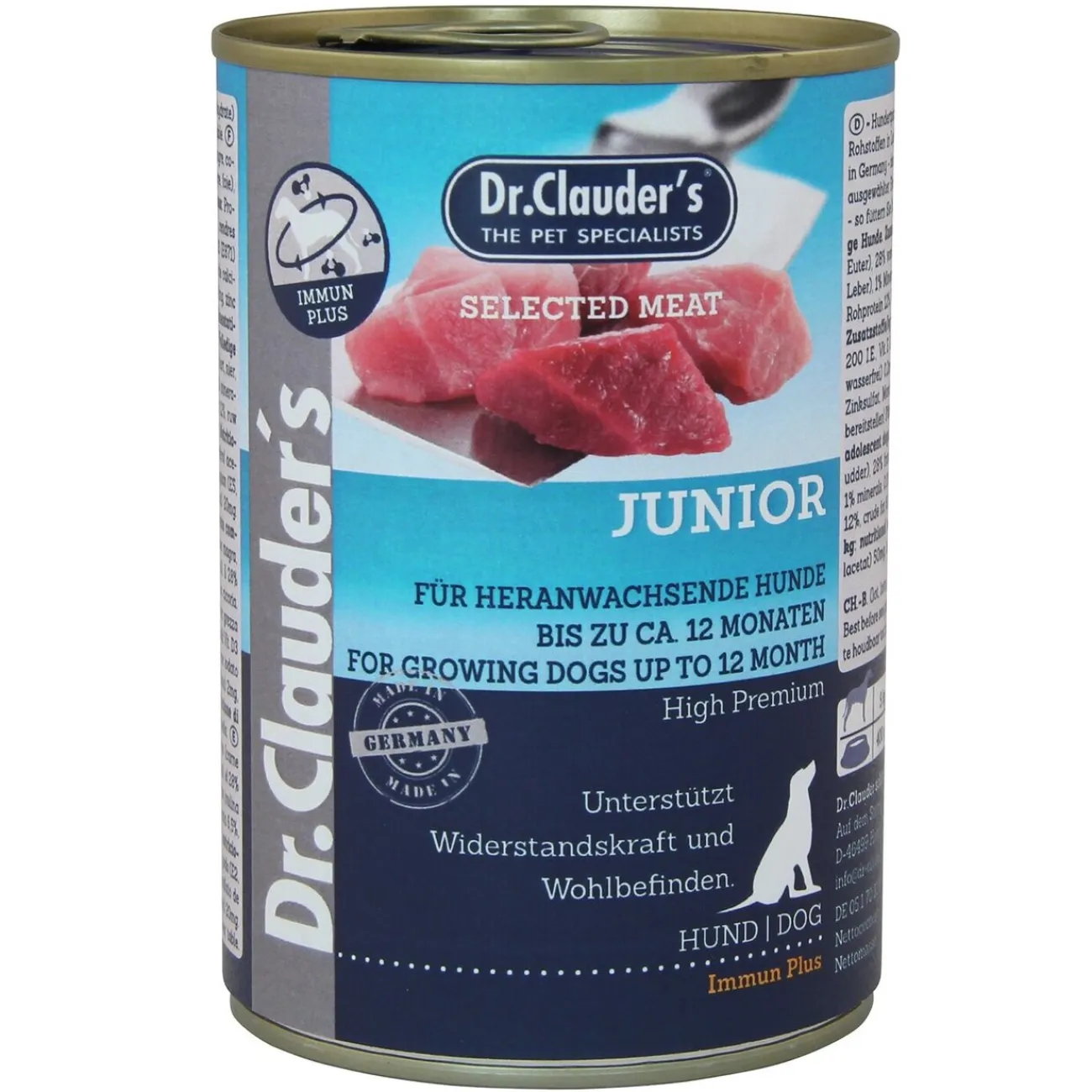 Dr. Clauders Hundefutter- Selected Meat Junior Immun Plus