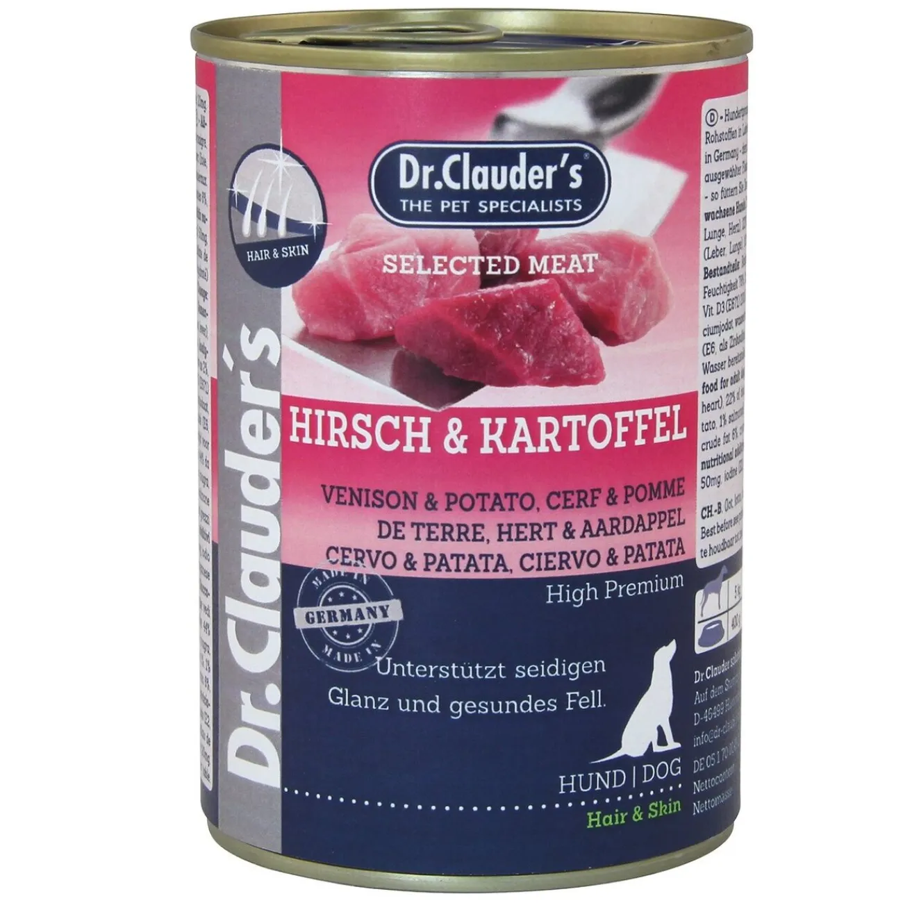 Dr. Clauders Hundefutter- Selected Meat Pro Hair & Skin Hundefutter