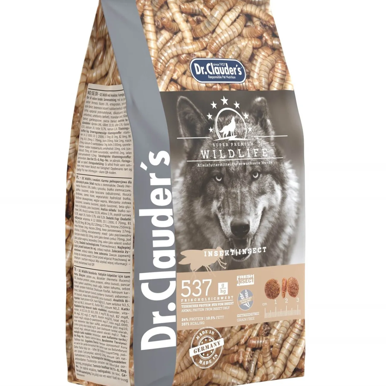 Dr. Clauders Hundefutter- Wildlife Insekt Hundefutter