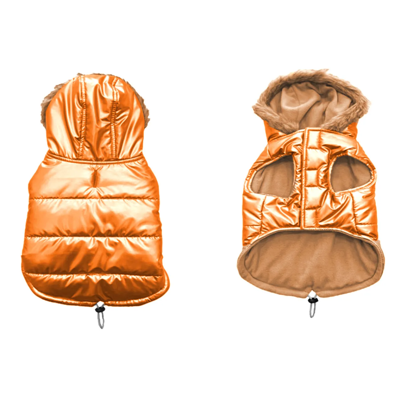 Duvo+ Neu Im Hundeshop | Hundebekleidung, Hundemantel- Wintermantel für Hunde Puffer orange