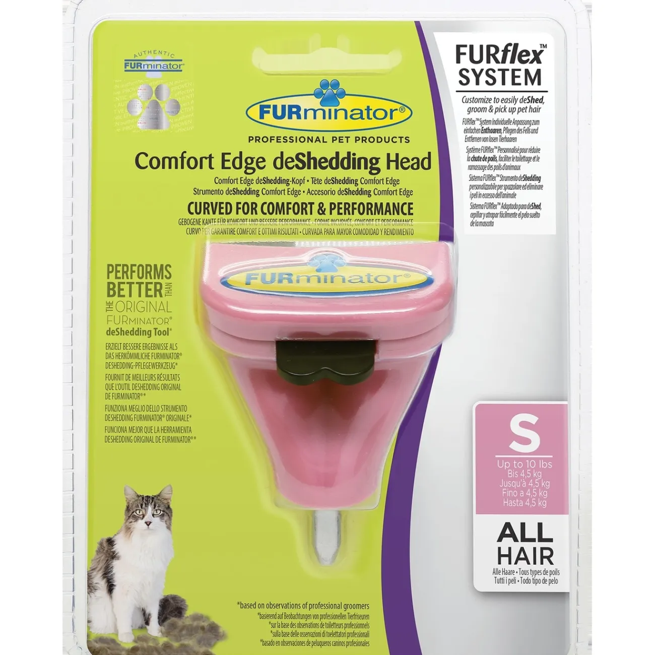 FURminator Ungezieferschutz | Katzenpflege- FURflex de Shedding für Katzen