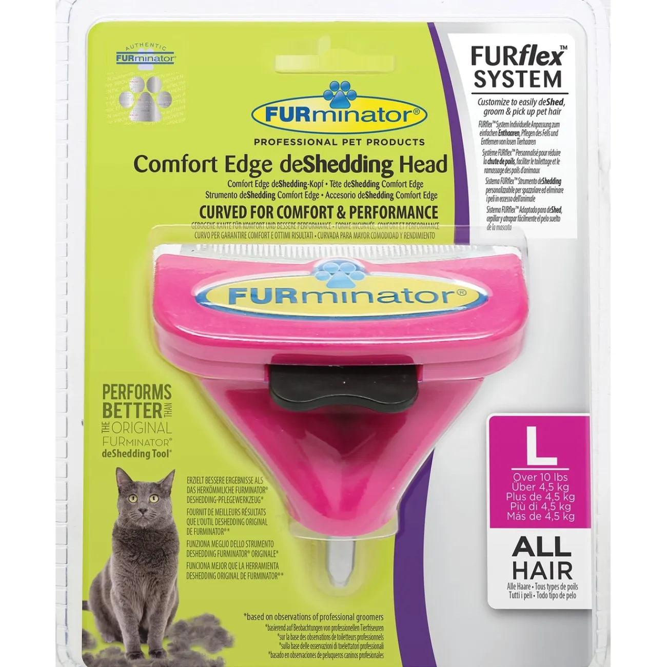 FURminator Ungezieferschutz | Katzenpflege- FURflex de Shedding für Katzen