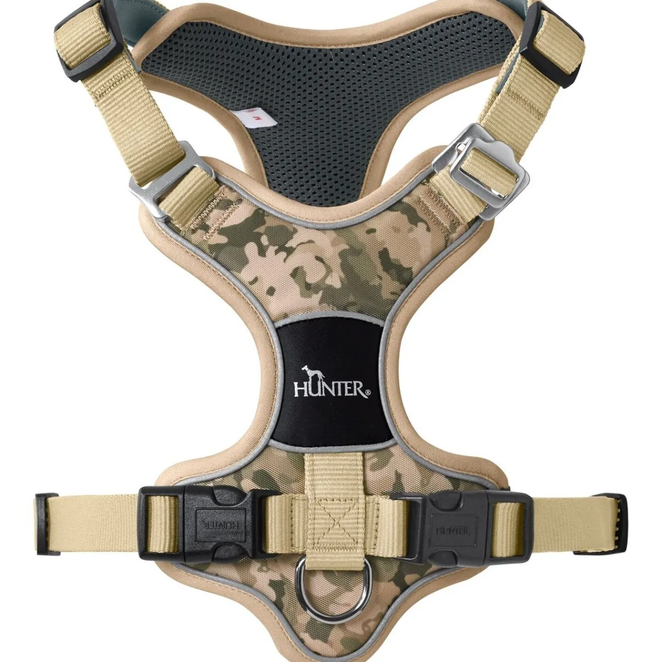 Hunter Neu Im Hundeshop | Hundegeschirre- Hundegeschirr Divo Camouflage beige