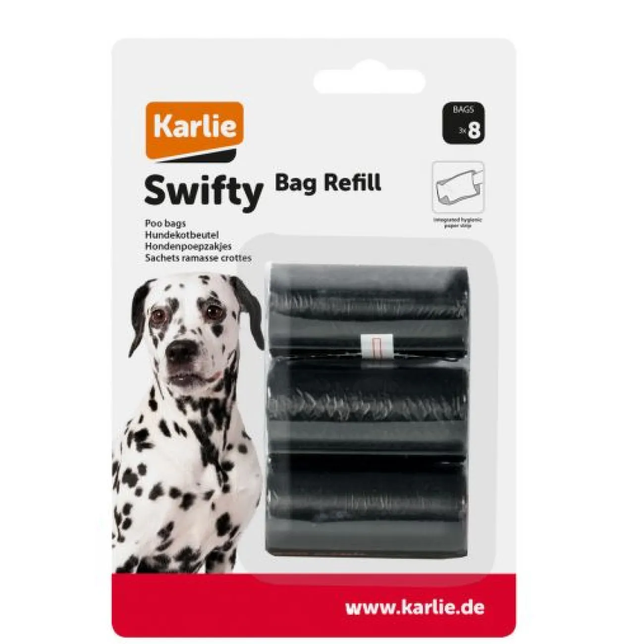 Karlie Ungezieferschutz | Pflegeprodukte Für Hunde- Kotbeutel Swifty 3er Pack schwarz