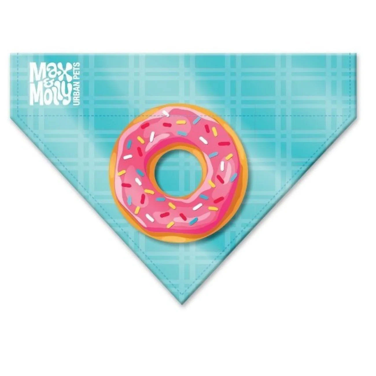 Max & Molly Hundehalsbänder | Hundehalsbänder- Bandana Donuts blau