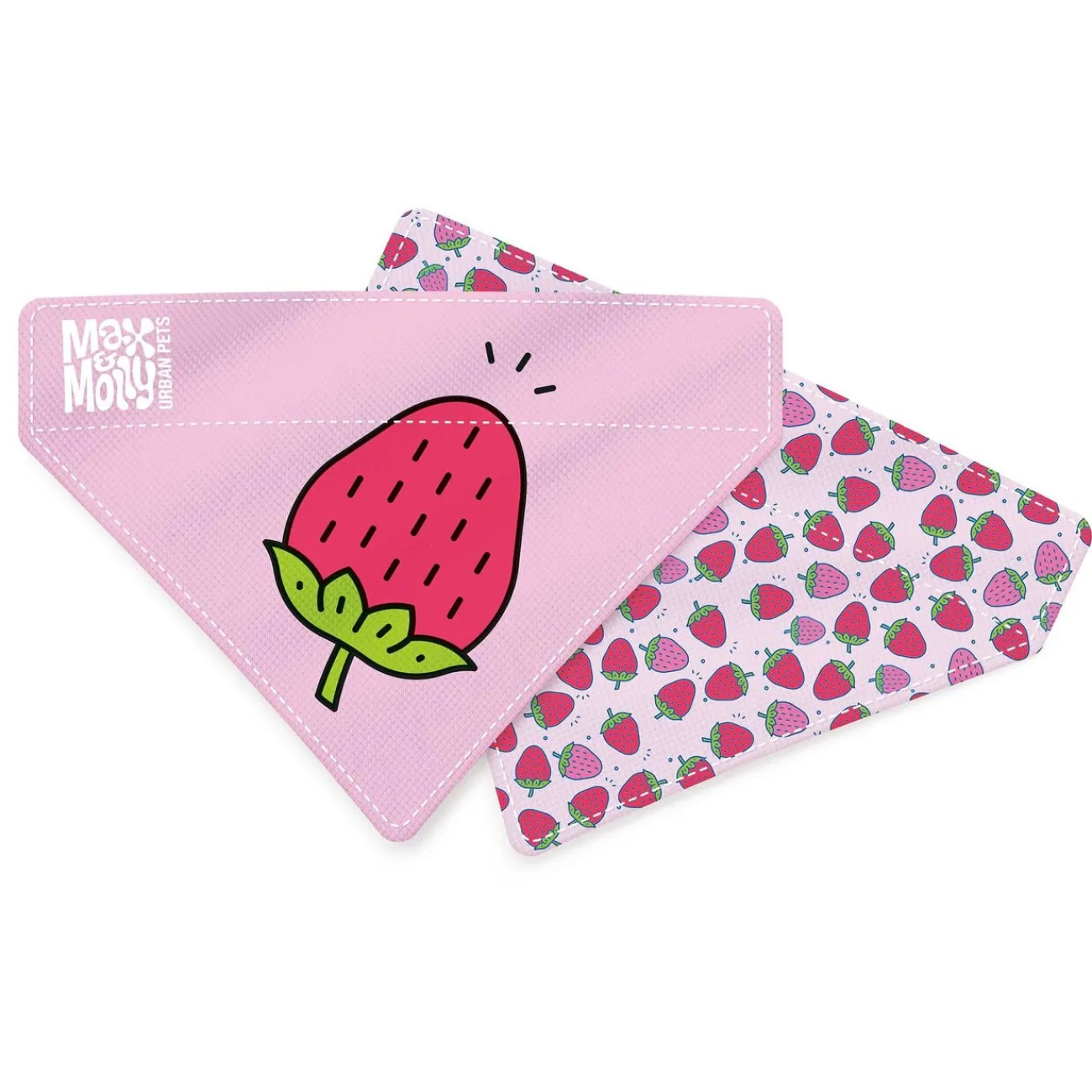 Max & Molly Hundehalsbänder | Hundehalsbänder- Bandana Strawberry Dream pink