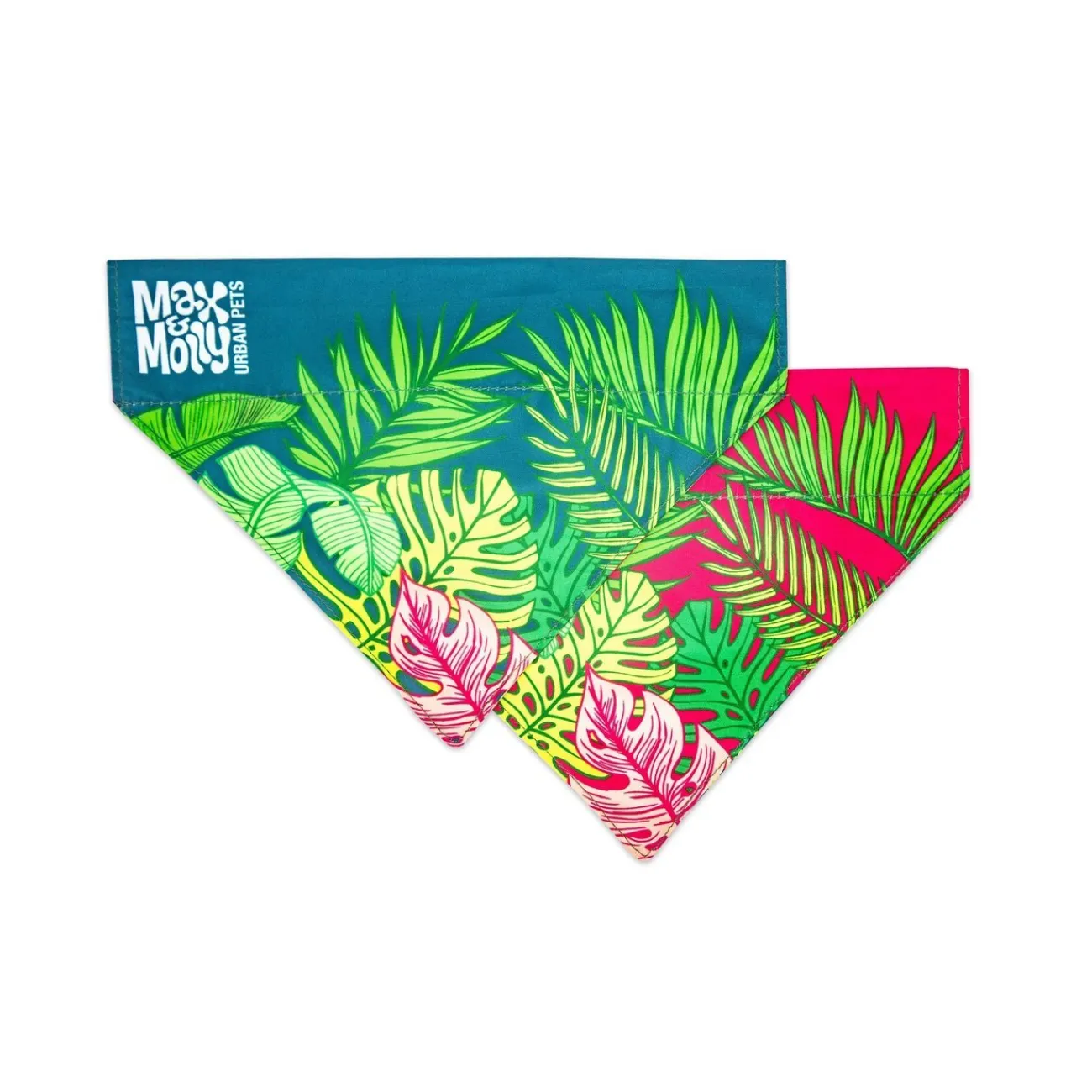 Max & Molly Hundehalsbänder | Hundehalsbänder- Bandana Tropical pink