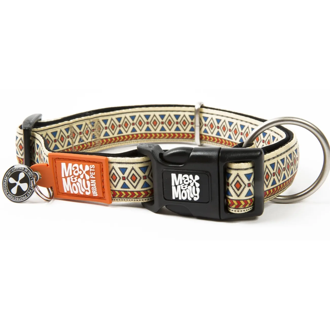 Max & Molly Hundehalsbänder | Hundehalsbänder- Smart ID Hundehalsband Ethnic bunt