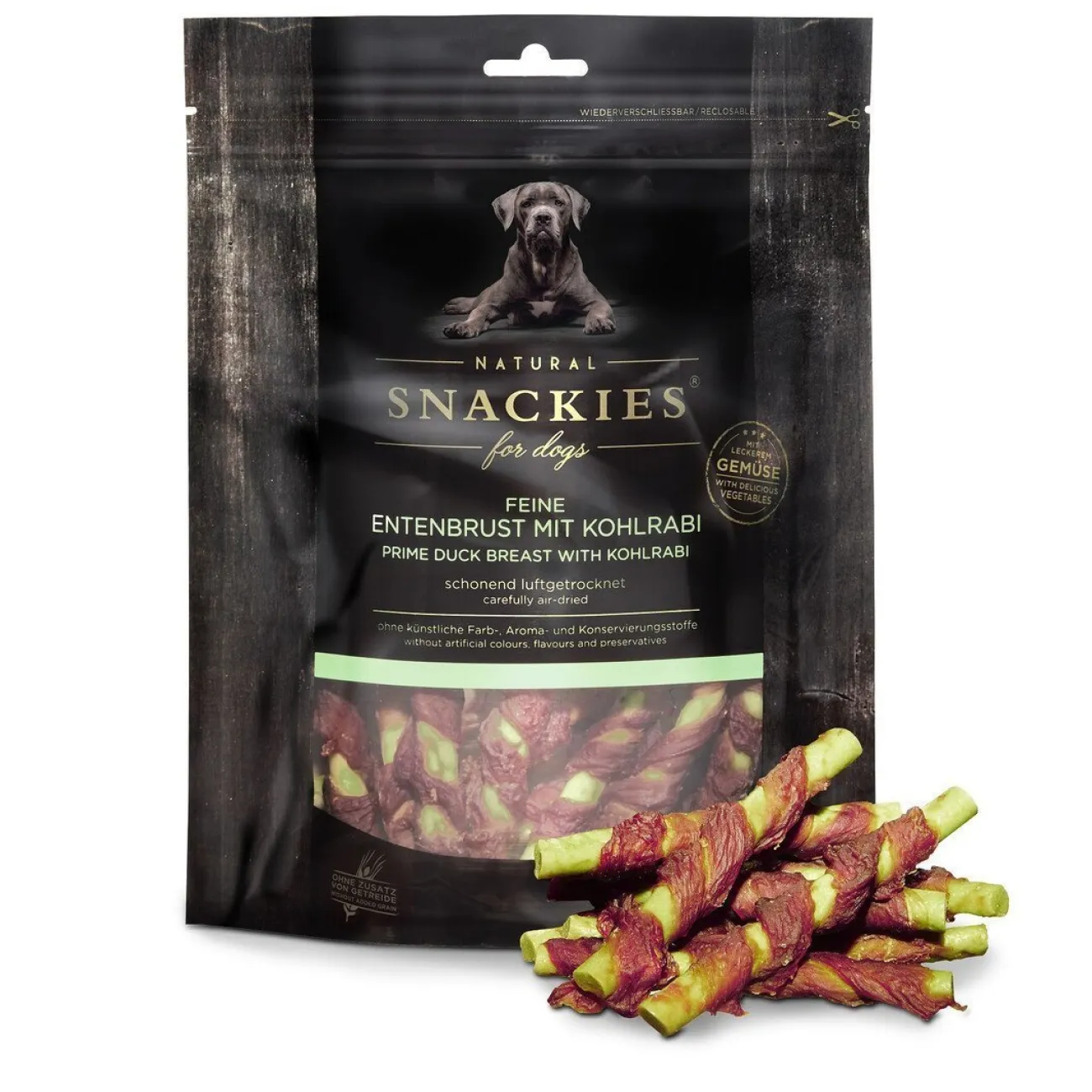 Snackies Trainingssnacks Für Hunde | Trainersnacks- Feine Entenbrust mit Kohlrabi