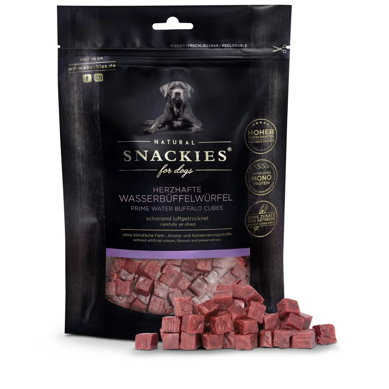 Snackies Trainingssnacks Für Hunde | Trainersnacks- Herzhafte Wasserbüffel Snacks