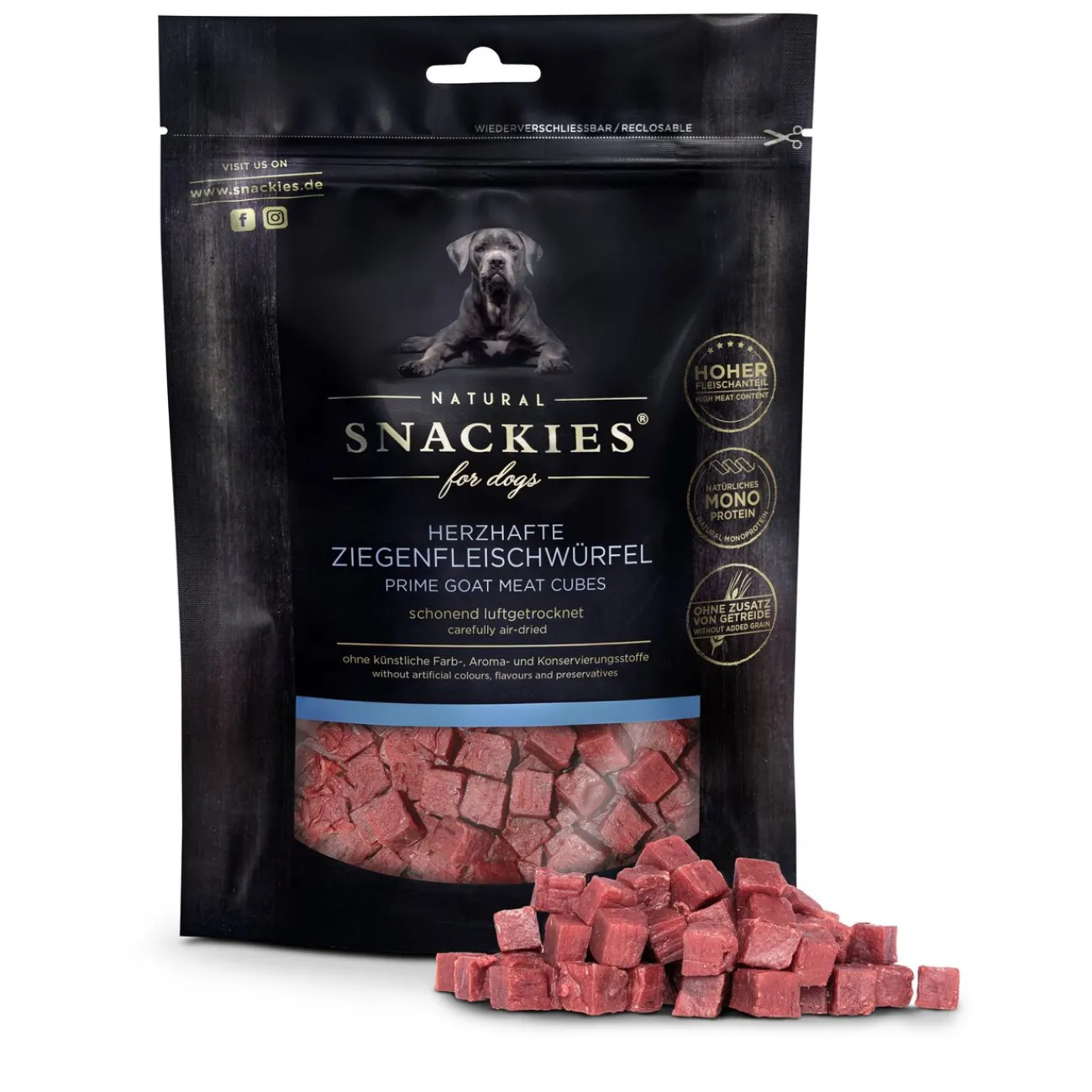 Snackies Trainingssnacks Für Hunde | Trainersnacks- Herzhafte Ziegen Snacks