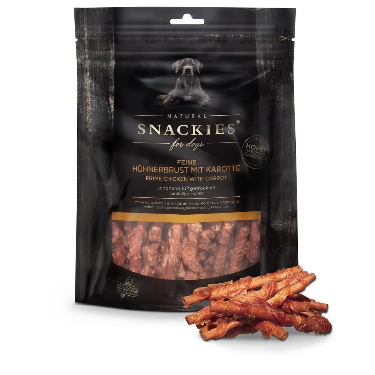 Snackies Trainingssnacks Für Hunde | Trainersnacks- Hühnerbrust mit Karotte