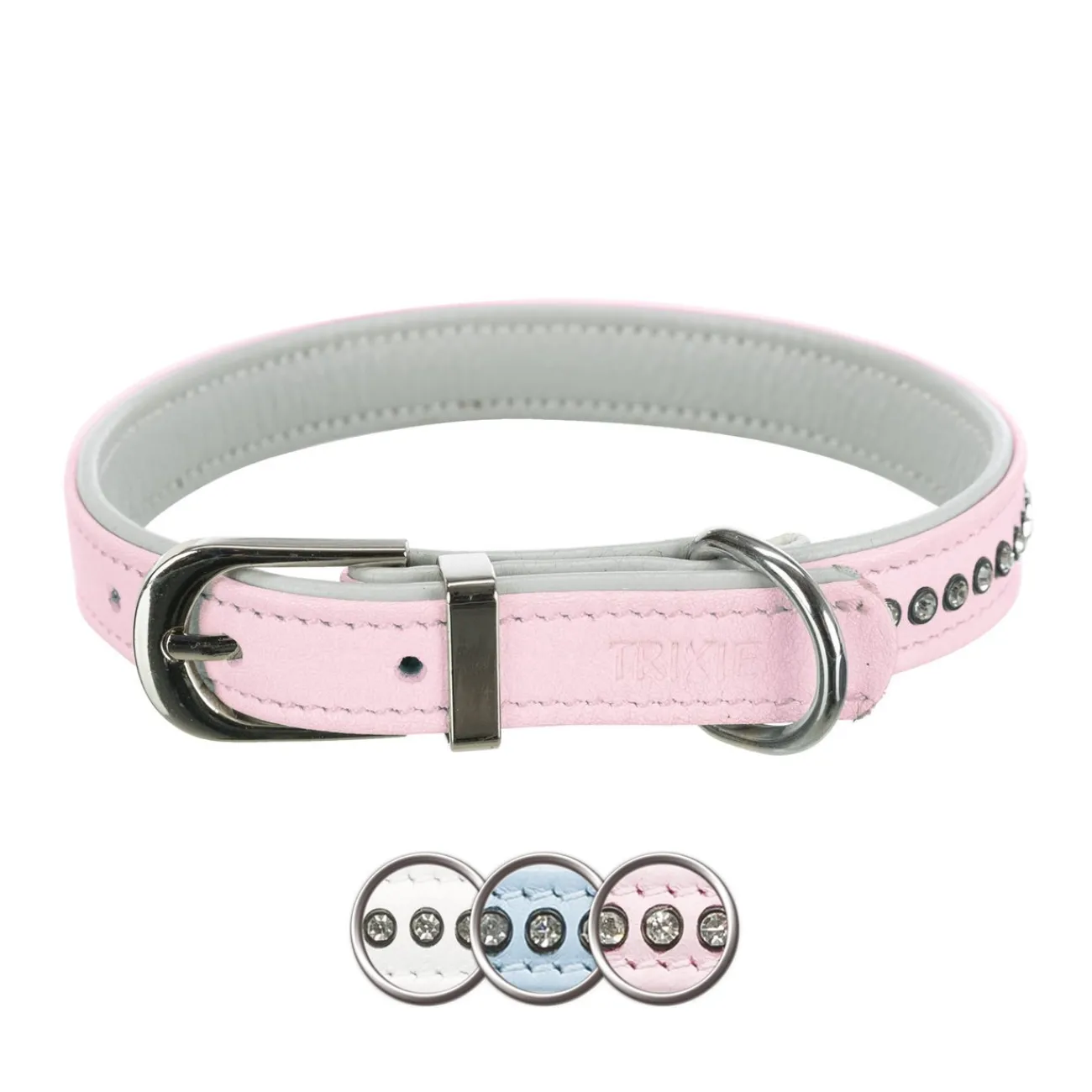 TRIXIE Hundehalsbänder | Hundehalsbänder- Active Comfort Halsband mit Strass