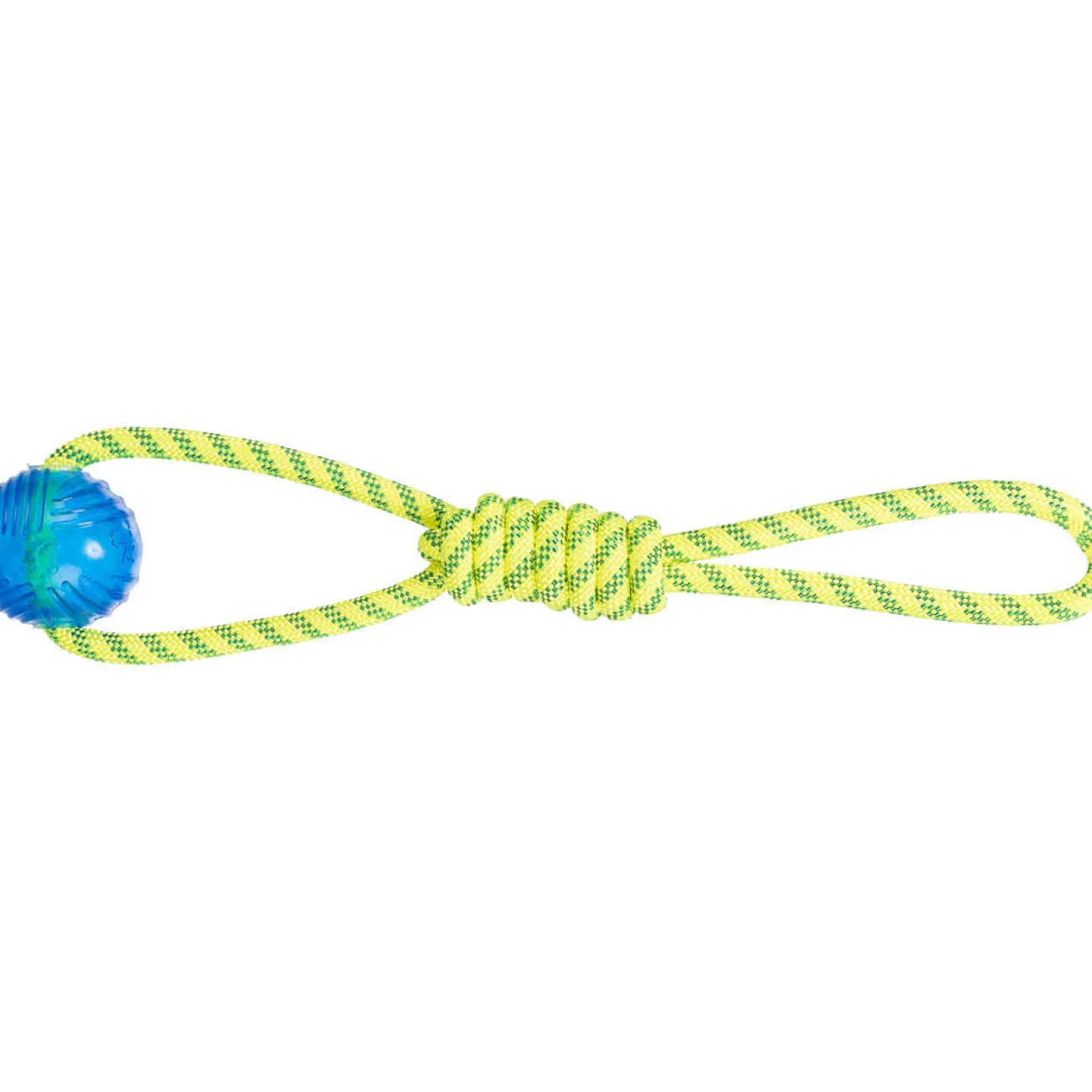 TRIXIE Wasserspielzeug | Hundebälle- Aqua Toy Spieltau mit Ball Hundespielzeug gelb