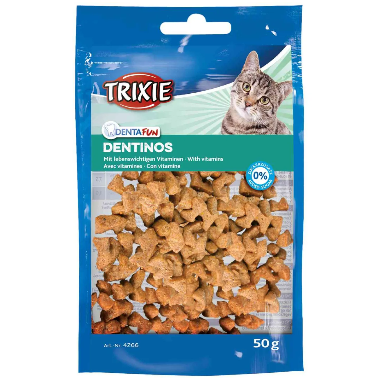 TRIXIE Dokas Katzensnacks | Dr. Clauder'S Snack It- Denta Fun Dentinos Zahnpflege Leckerlies für Katzen