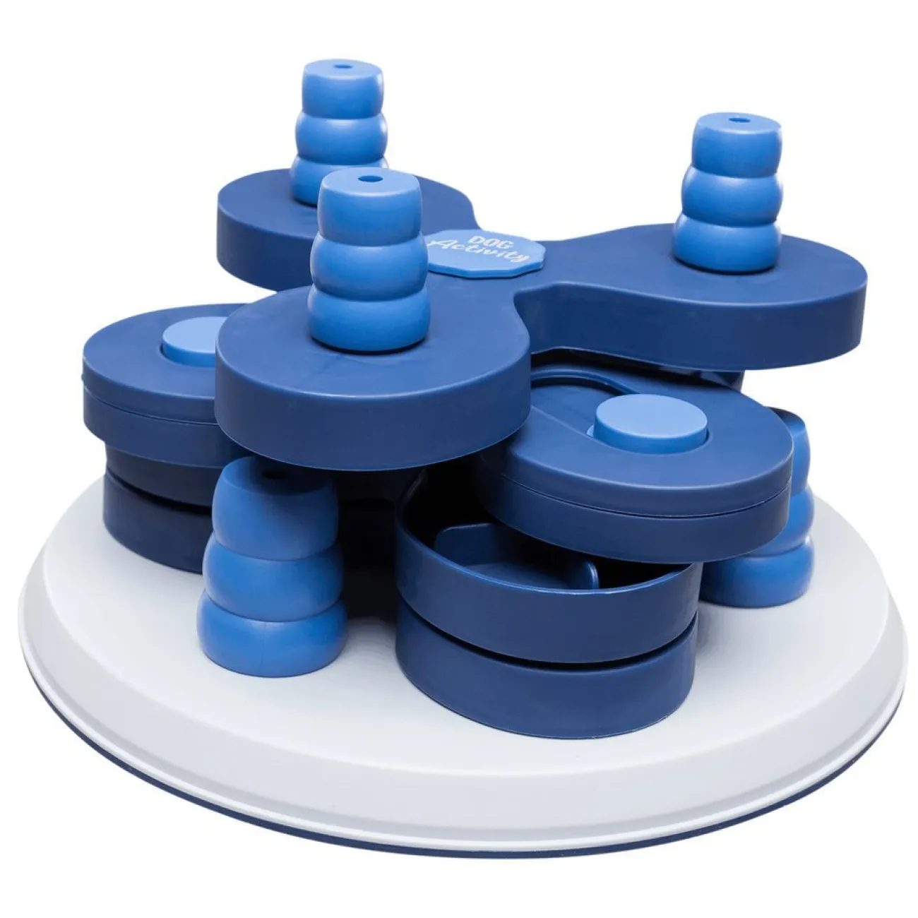 TRIXIE Wasserspielzeug | Hundebälle- Dog Activity Strategiespiel Flower Tower für Hunde blau