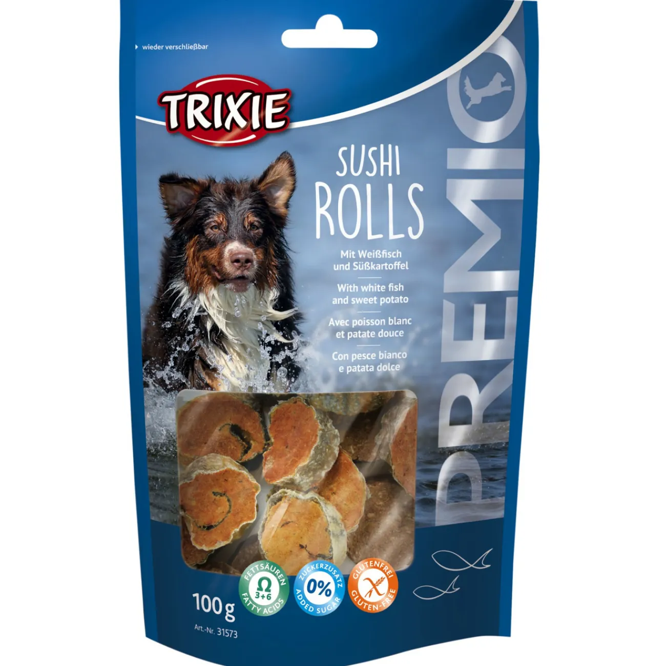 TRIXIE Hundezubehör | Mehr Hundeartikel- Fisch Leckerli Sushi Rolls