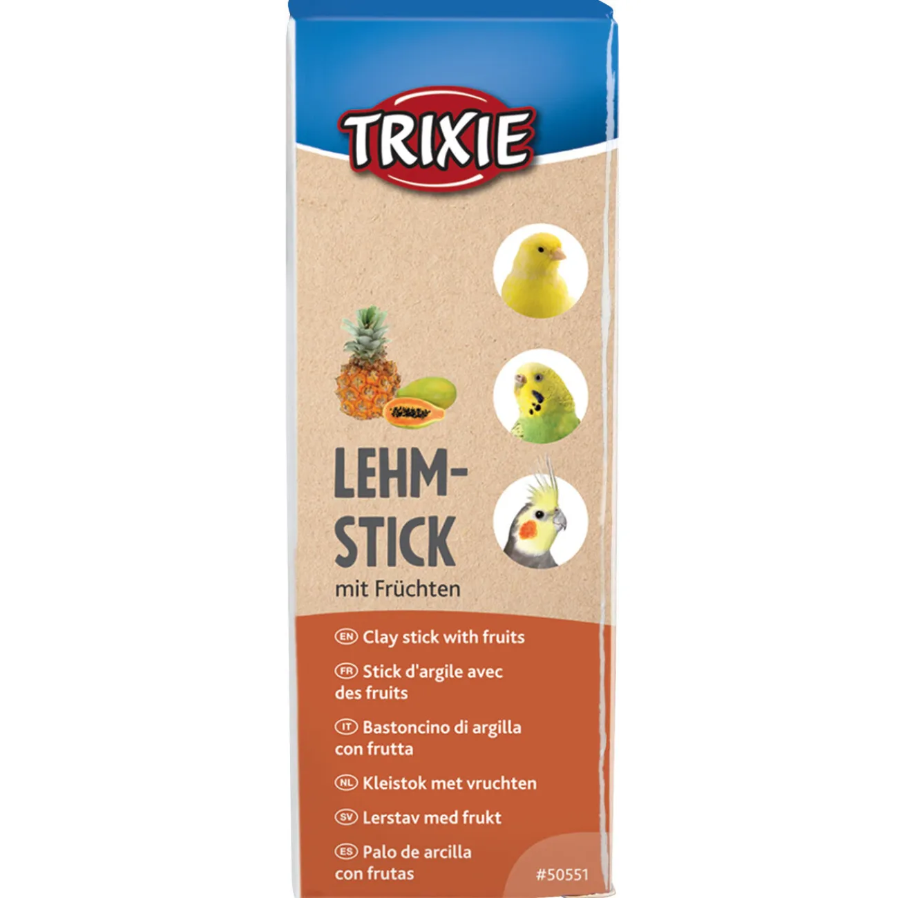 TRIXIE Vogelfutter Und Snacks | Vogelfutter, Meisenknödel- Futterstange Lehmstick für Vögel