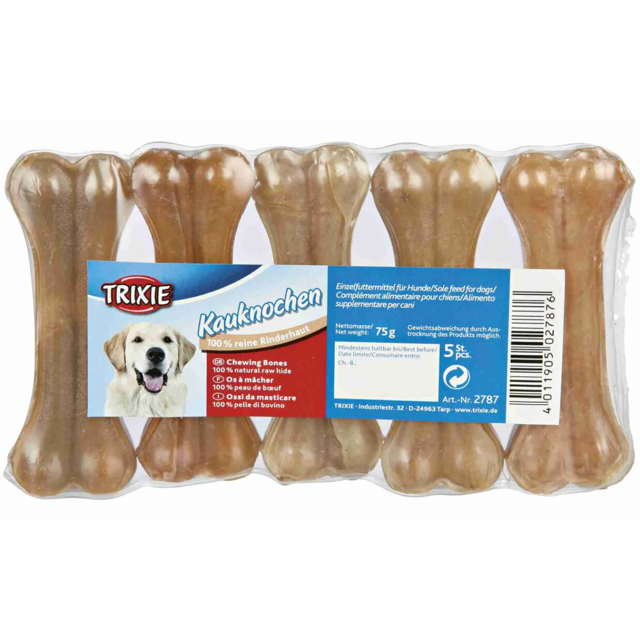 TRIXIE Trainingssnacks Für Hunde | Trainersnacks- Hunde Rinderhaut Kauknochen braun