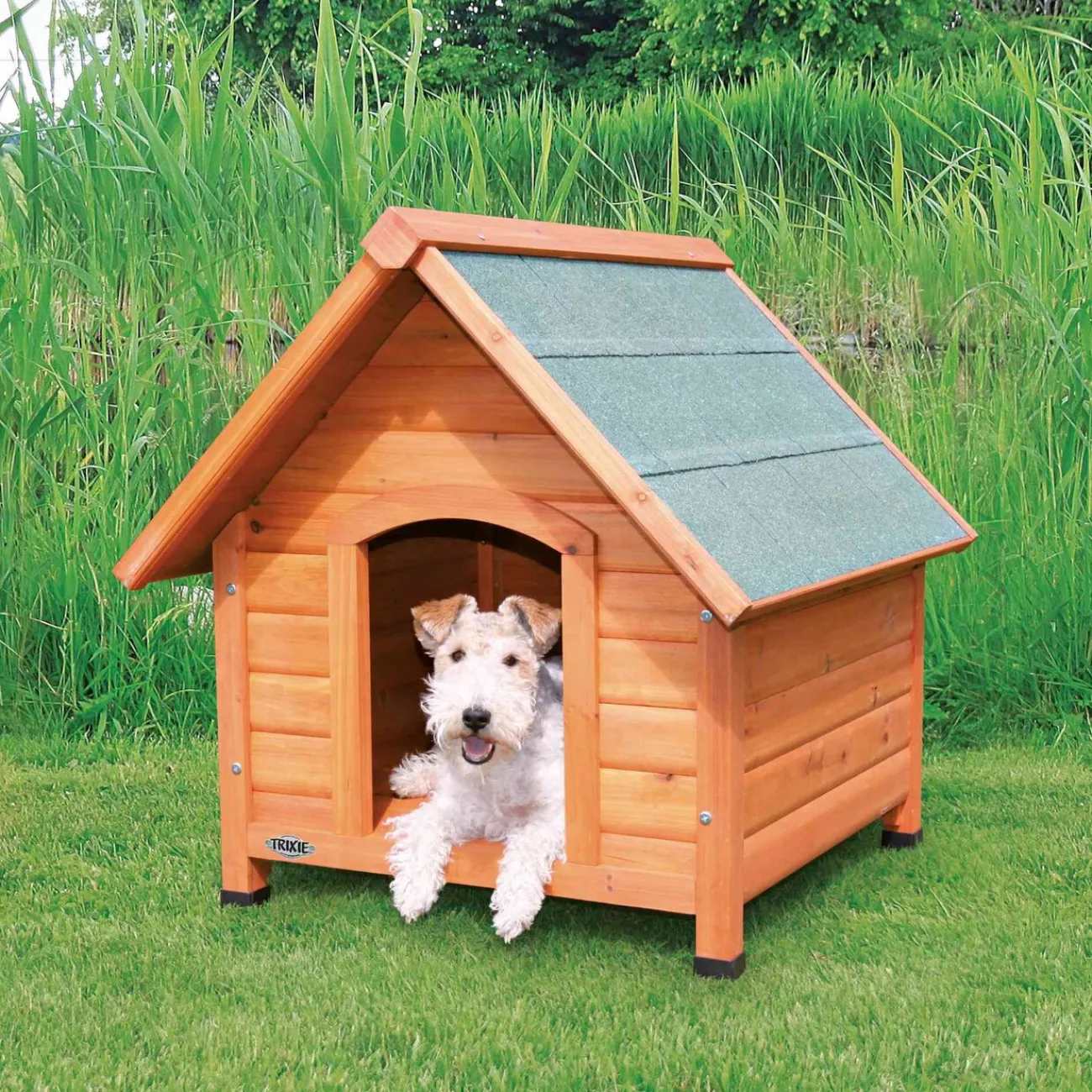 TRIXIE Hundezubehör | Mehr Hundeartikel- Hundehütte Natura Cottage braun
