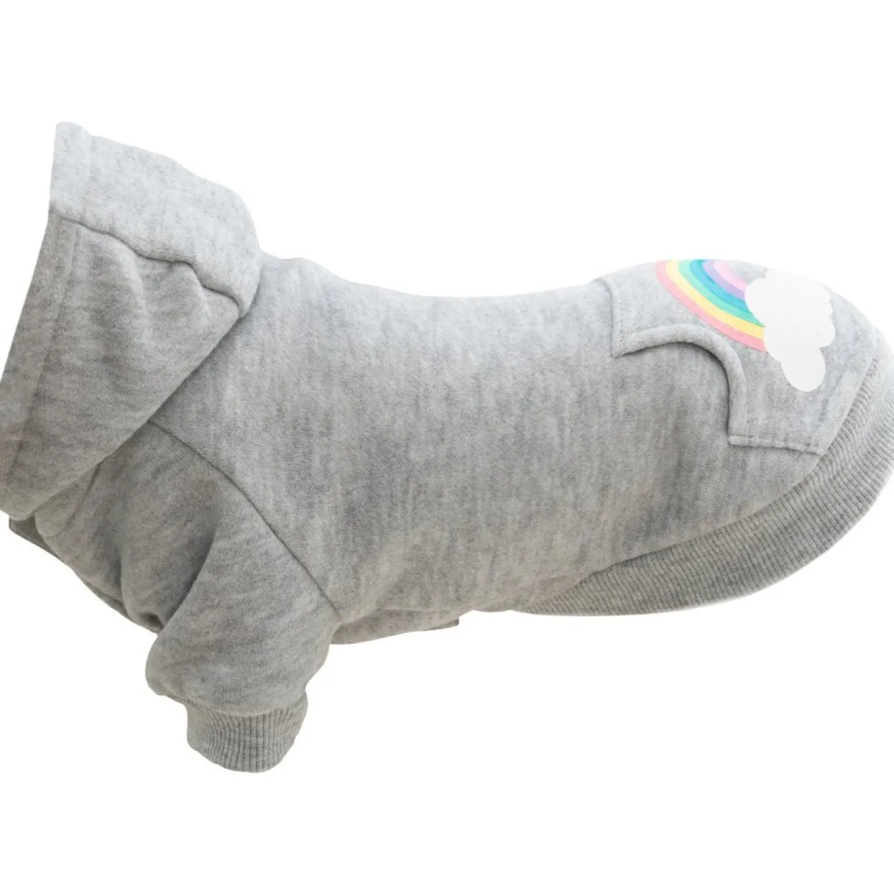 TRIXIE Hundebekleidung, Hundemantel | Hundebekleidung- Hundepullover Rainbow Falls hellgrau