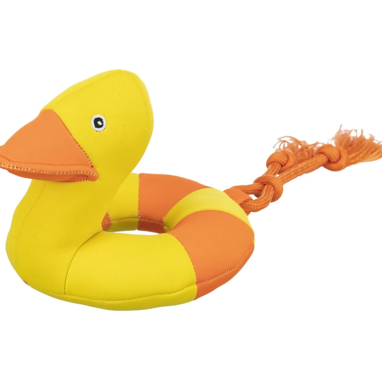 TRIXIE Neu Im Hundeshop- Hundespielzeug Aqua Toy Ente am Seil gelb