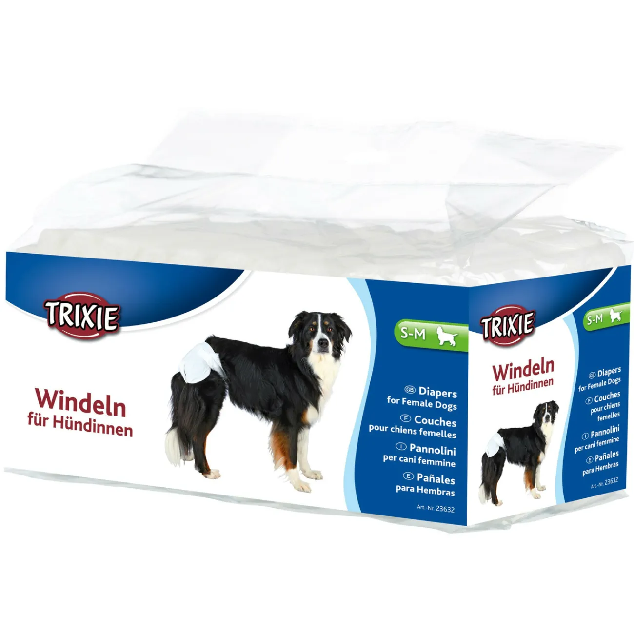 TRIXIE Ungezieferschutz | Pflegeprodukte Für Hunde- Hundewindeln für Hu虉ndinnen weiss