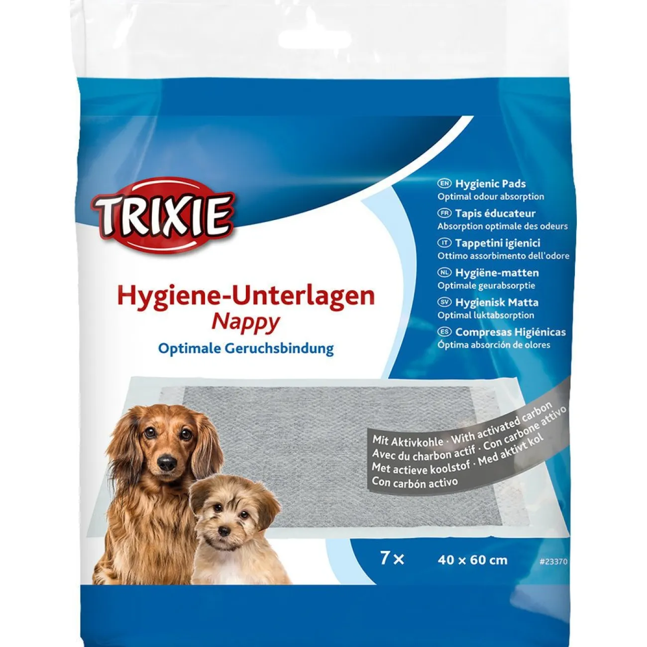 TRIXIE Ungezieferschutz | Ausbildung & Erziehung- Hygiene Unterlage Nappy mit Aktivkohle weiss