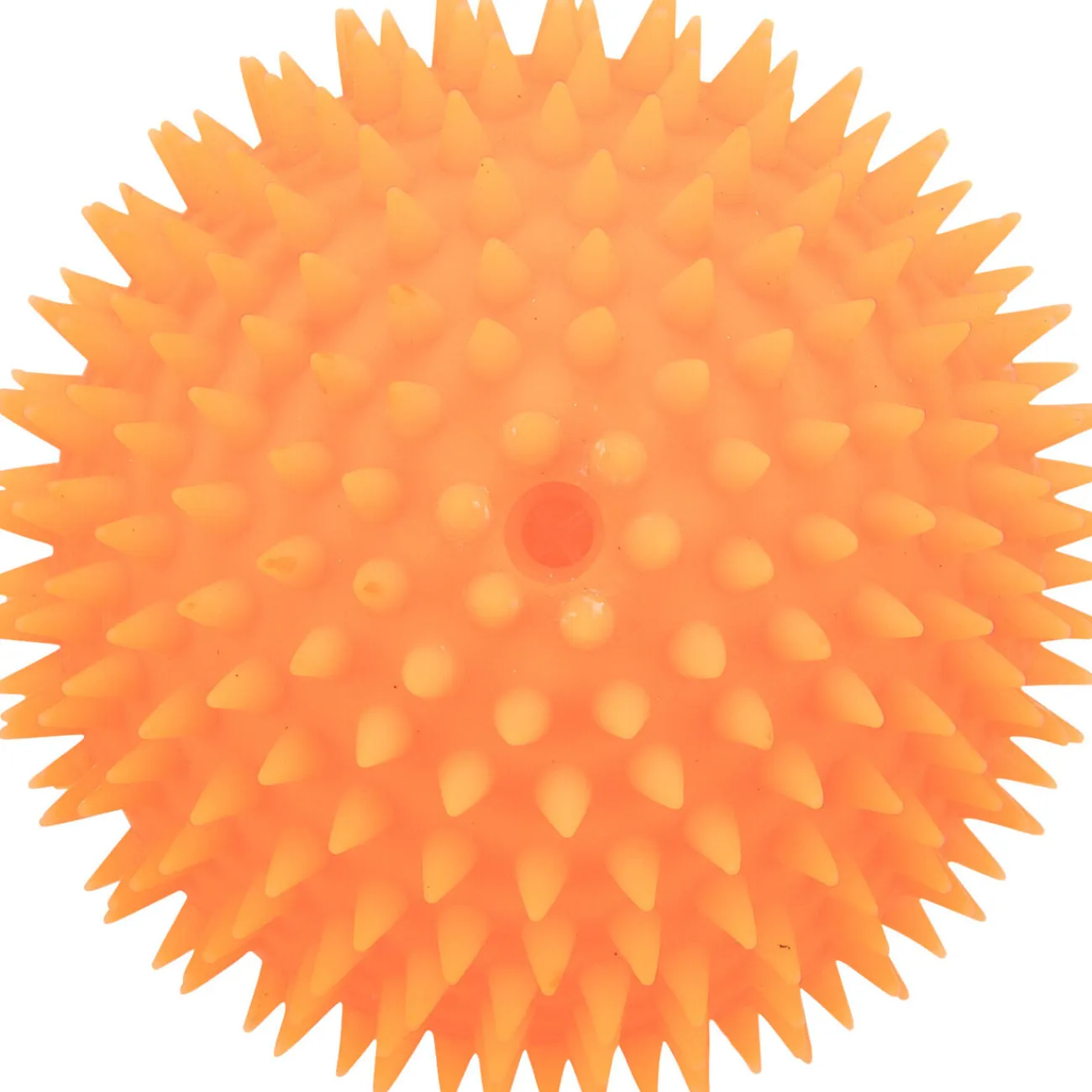 TRIXIE Wasserspielzeug | Hundebälle- Igelball mit Quietscher für Hunde orange