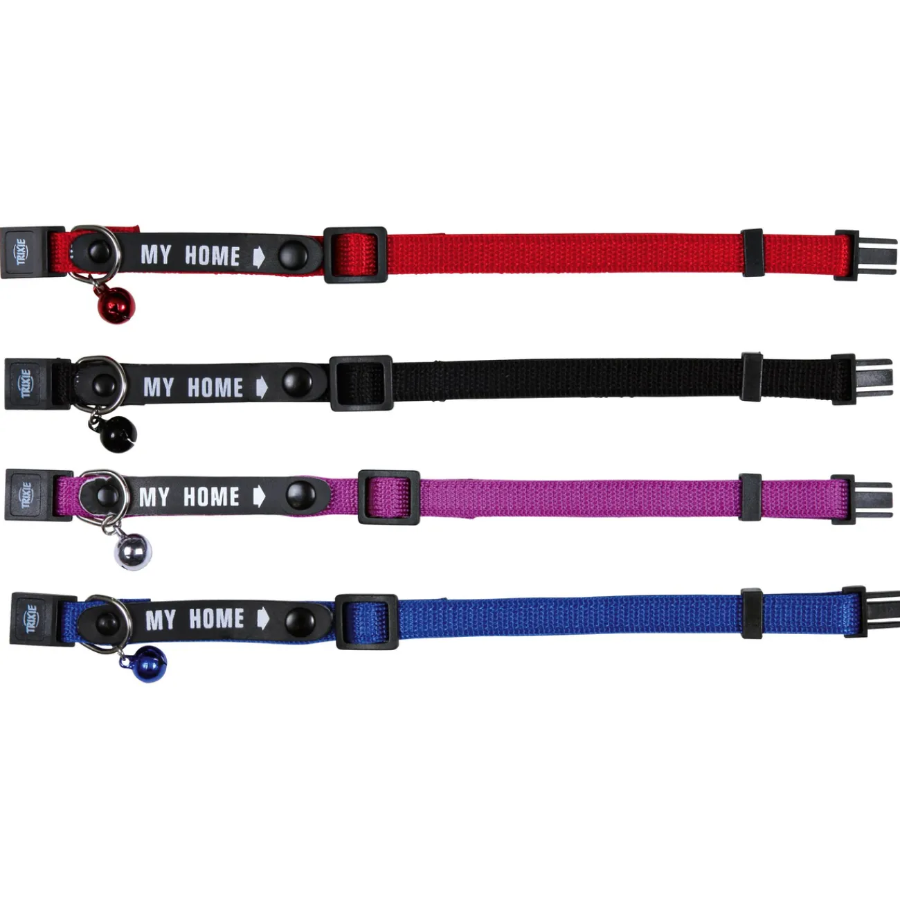 TRIXIE Trixie Katzensnacks | Trixie Cat Activity- Katzenhalsband My Home mit Adresslasche diverse