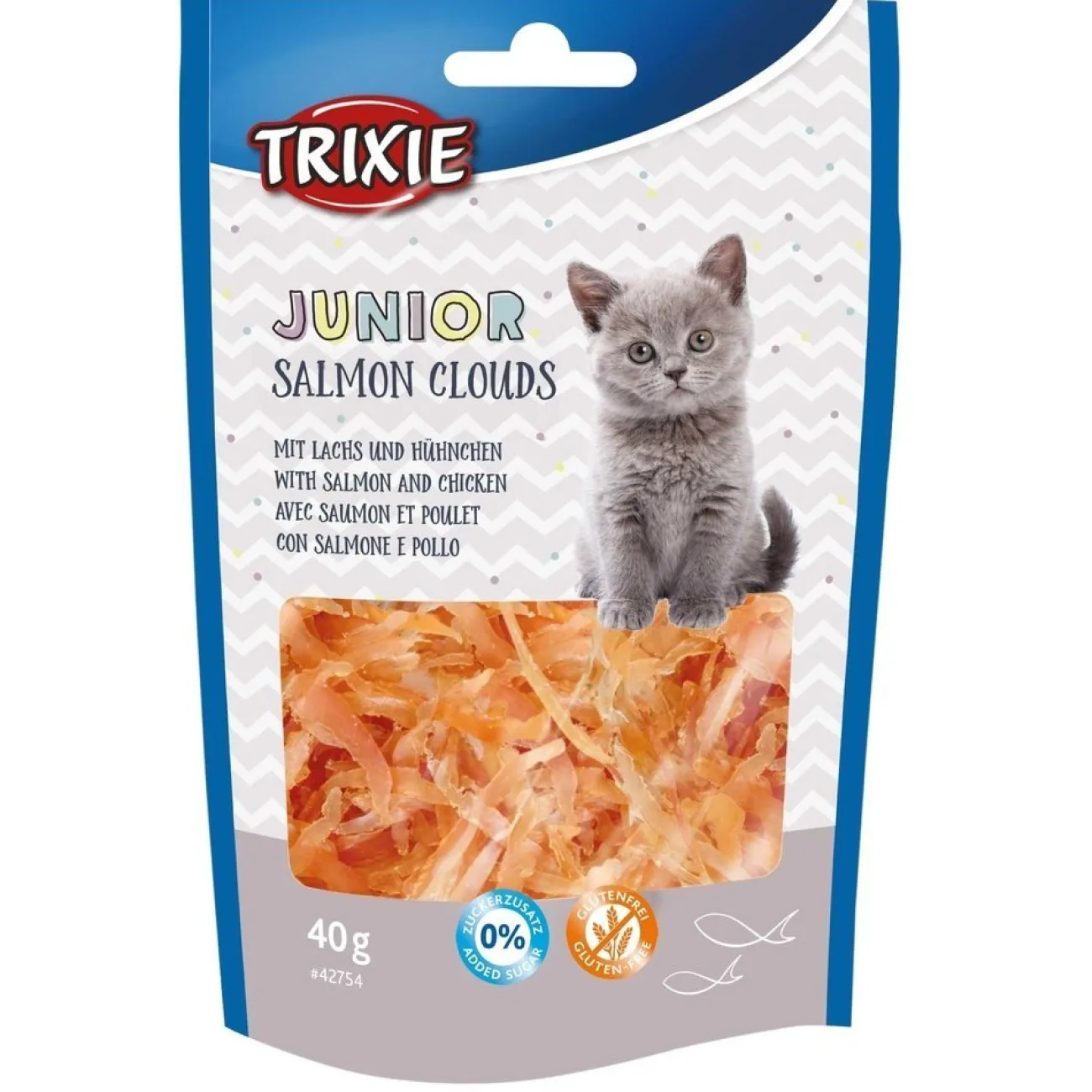 TRIXIE Dokas Katzensnacks | Dr. Clauder'S Snack It- Katzensnack Junior Salmon Clouds