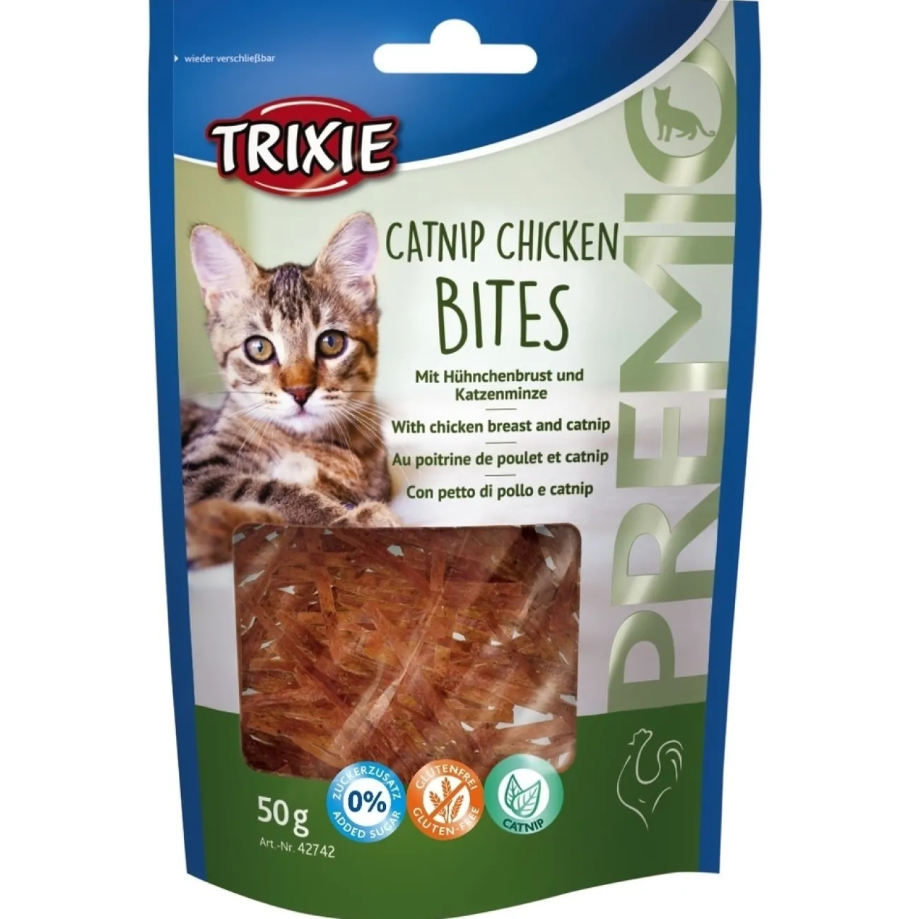 TRIXIE Dokas Katzensnacks | Dr. Clauder'S Snack It- Katzensnack PREMIO Catnip Chicken Bites