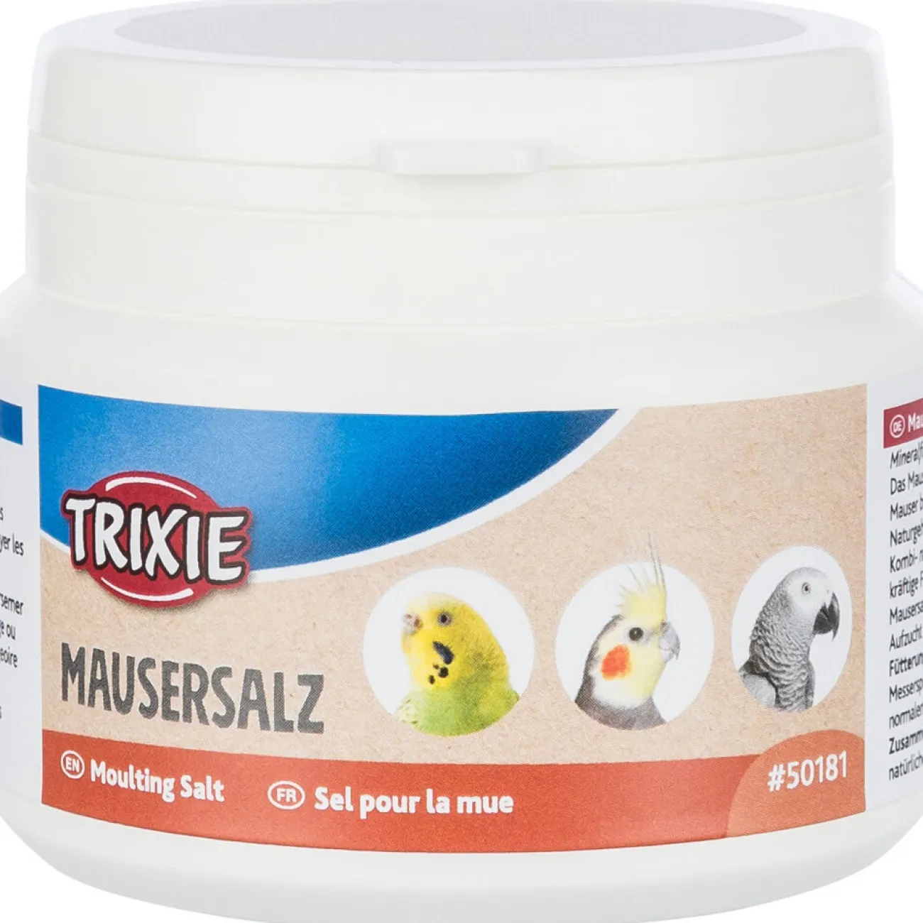 TRIXIE Vogel Futterergänzung | Vogel Futterergänzung- Mausersalz Ergänzungsfutter für Vögel