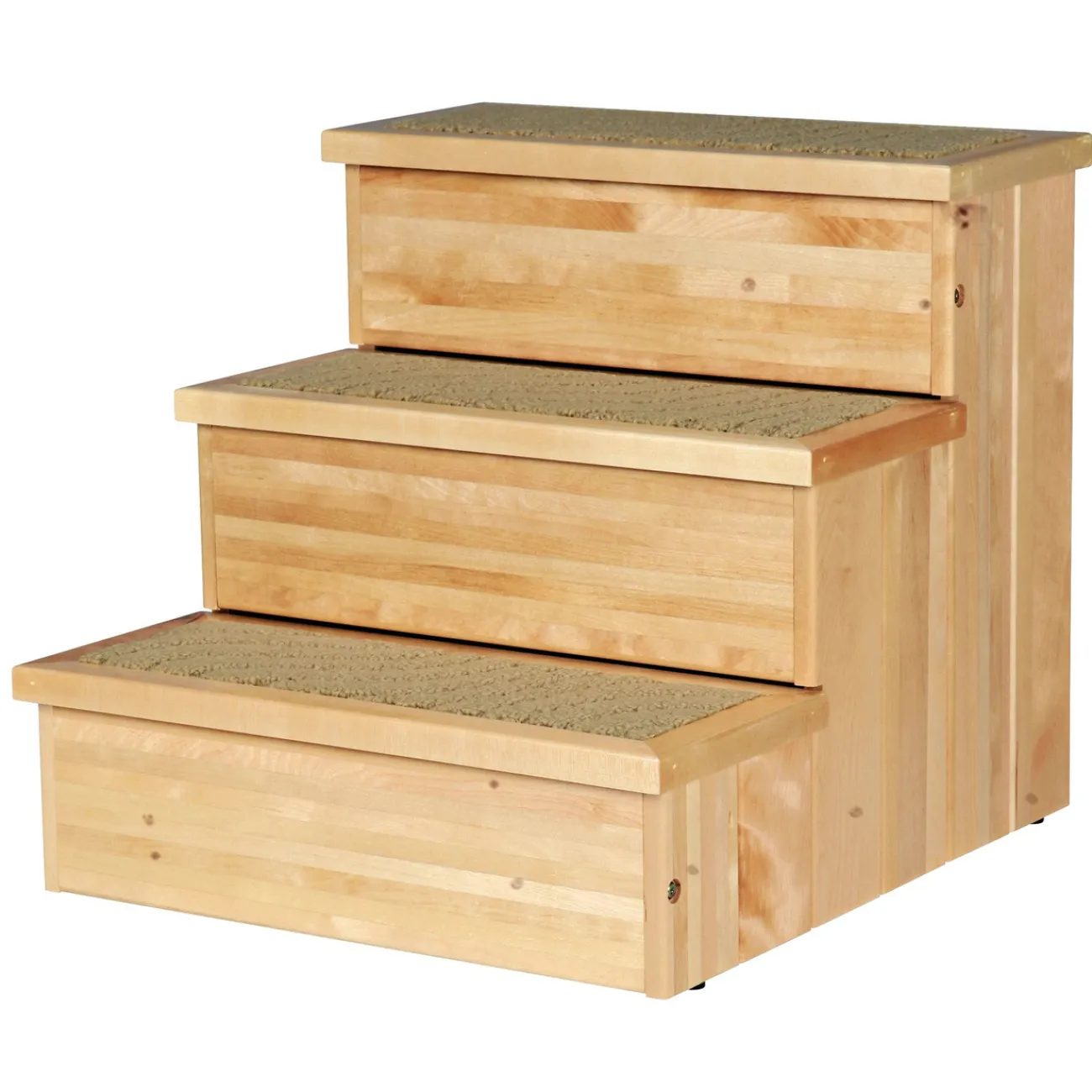 TRIXIE Trixie Katzensnacks | Trixie Cat Activity- Möbel Treppe für Hunde und Katzen aus Kiefer mit Staurraum beige