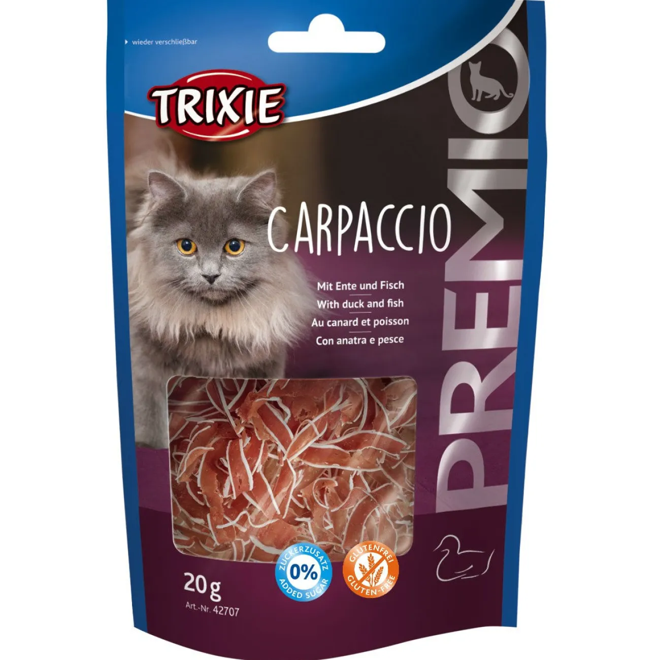 TRIXIE Dokas Katzensnacks | Dr. Clauder'S Snack It- PREMIO Carpaccio Katzensnack