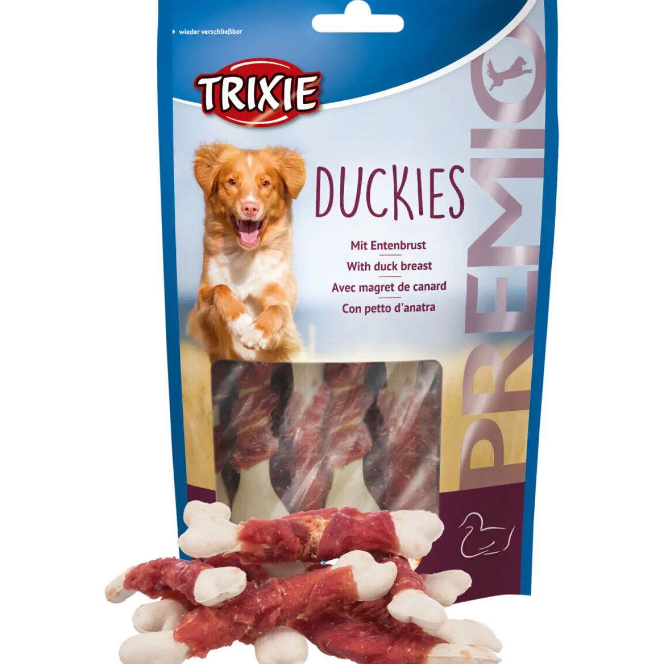 TRIXIE Hundezubehör | Mehr Hundeartikel- Premio Duckies Calciumknochen