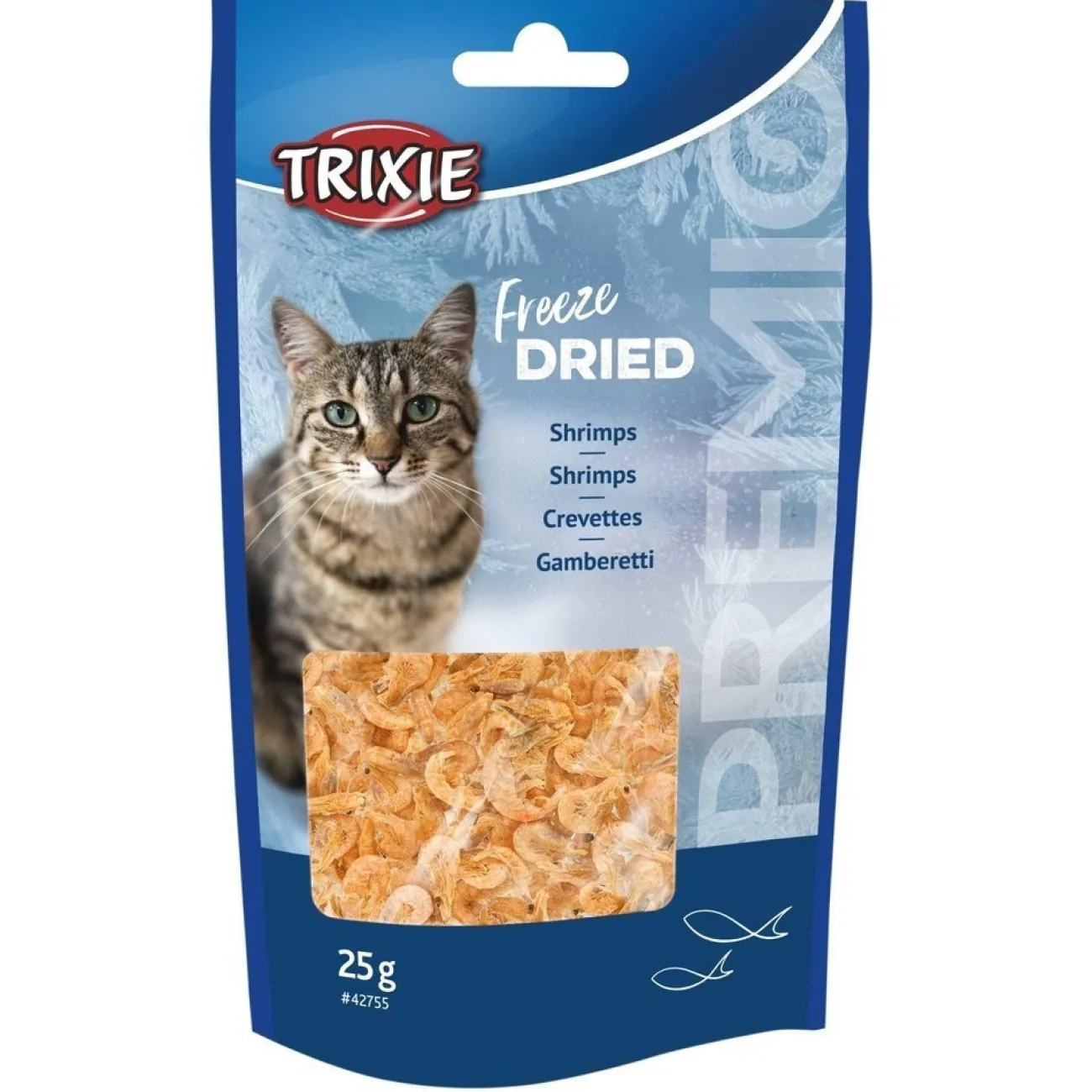 TRIXIE Dokas Katzensnacks | Dr. Clauder'S Snack It- PREMIO Freeze Dried Shrimps