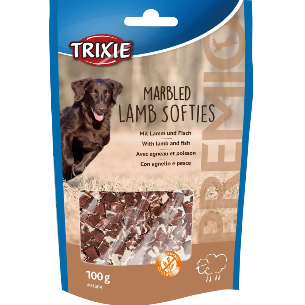 TRIXIE Trainingssnacks Für Hunde | Trainersnacks- PREMIO Marbled Lamb Softies
