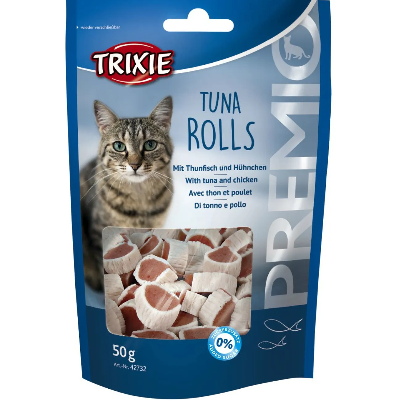 TRIXIE Dokas Katzensnacks | Dr. Clauder'S Snack It- PREMIO Tuna Rolls für Katzen